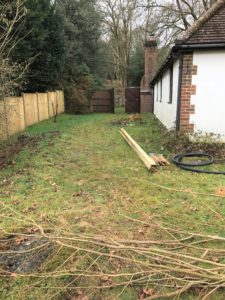 A view of where the Shepherds Hut will be