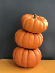 autumn stacked pumpkins