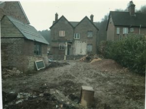 rear elevation of victorian cottage before we began to renovate