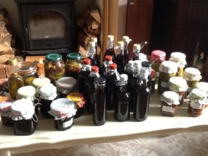 home made produce on coffee table of last home to renovate