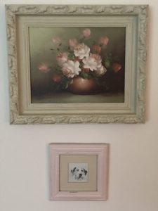 oil flowers and watercolour dalmatian paintings