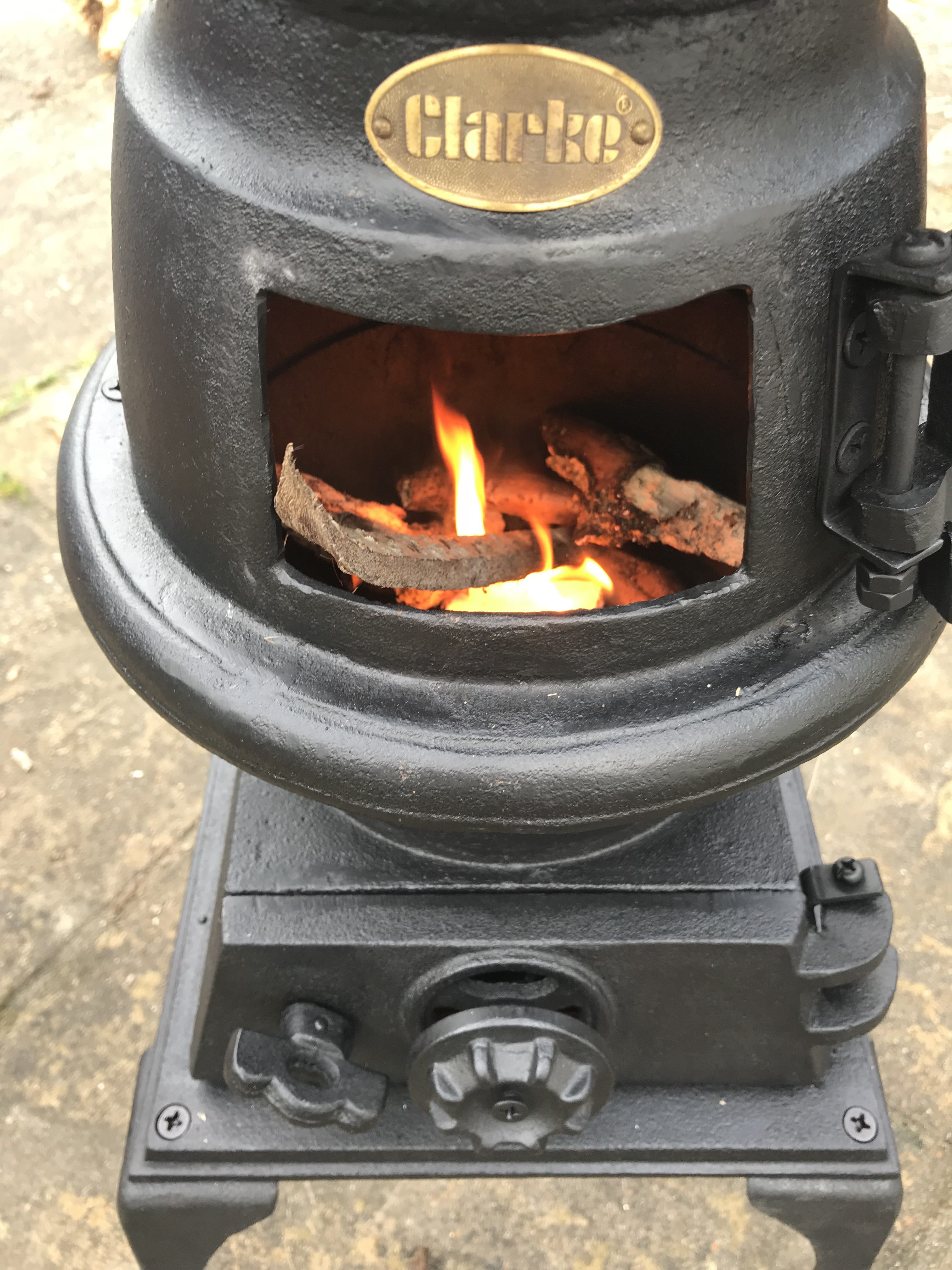 Pot Bellied Stove - a necessary addition to The Shepherds Hut