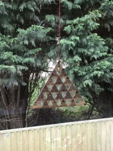 making folkart paper christmas tree for christmas decorations