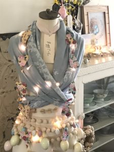 mannequin in spring decor