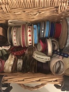 ribbons in wicker box used for mini glass jars for diy flower arrangements jar crafts