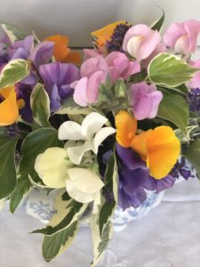 variety of fresh cut flowers for simple flower arrangements