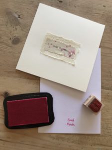 homemade cards, red stamp pad and handmade cards stamp - card ideas