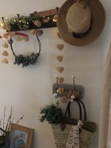 hanging coat rack used for country wall decor