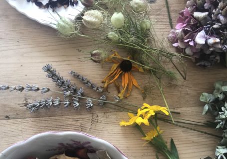 preserving flowers - for use in flower art and lavender wreaths