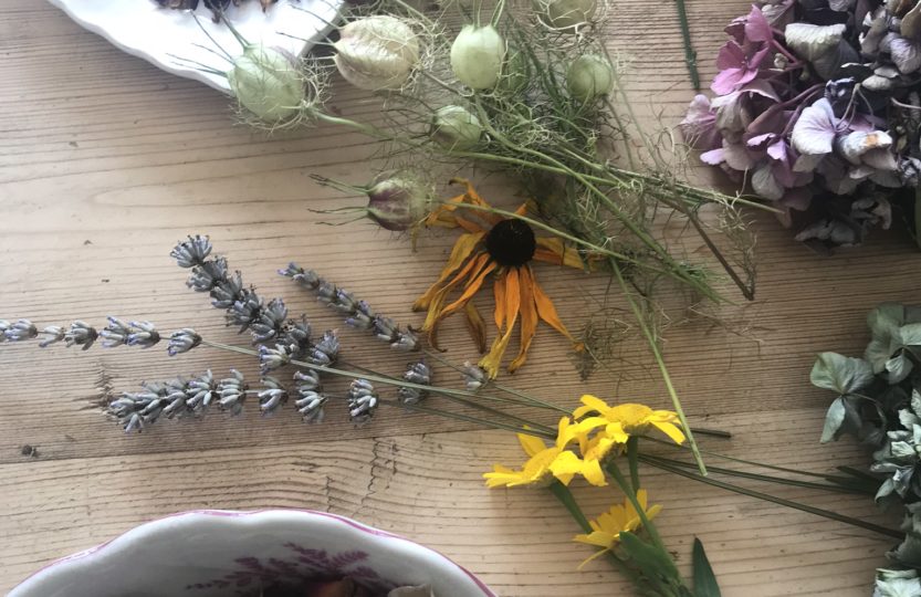 preserving flowers - for use in flower art and lavender wreaths