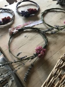 preserving flowers - rose and lavender wreaths create flower art