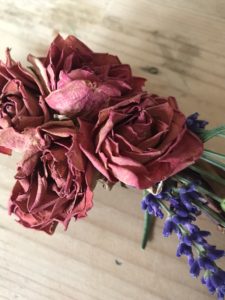 preserving flowers, lavender and roses