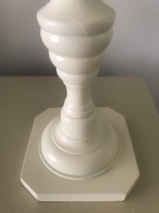 painted candlestick lamp base cream for home lighting ideas