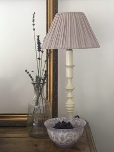 candlestick lamp with purple shade creates decorative lamp for home lighting solutions