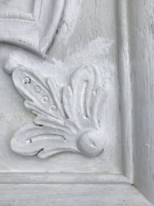 rustic armoire vintage door detail