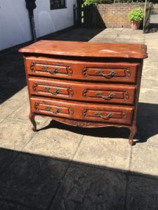 french reproduction chest awaits linen storage cabinet makeover