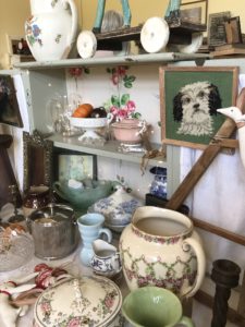 vintage trinkets at winter fair