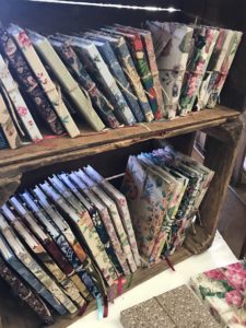 vintage books at winter fair