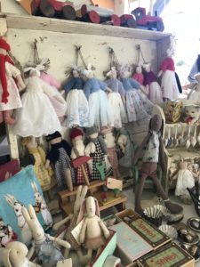 handmade dolls and vintage toys at winter fair