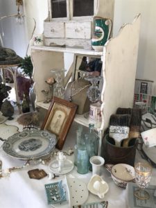 vintage trinkets at winter fair