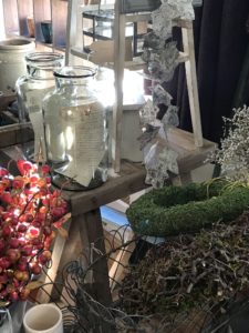 vintage trinkets at winter fair