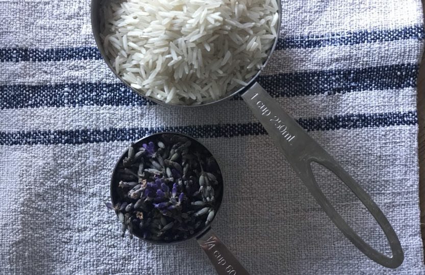 Lavender Rice bag - how to make scented rice bags