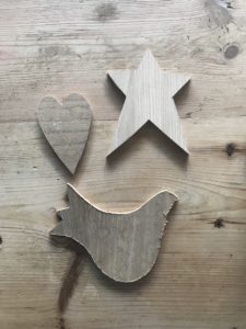 heart star dove shapes make wooden christmas tree decorations