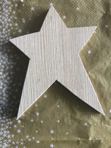 star wooden christmas decoration