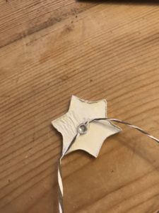 star clay christmas decoration creates garland