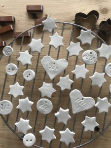 clay decorations for christmas