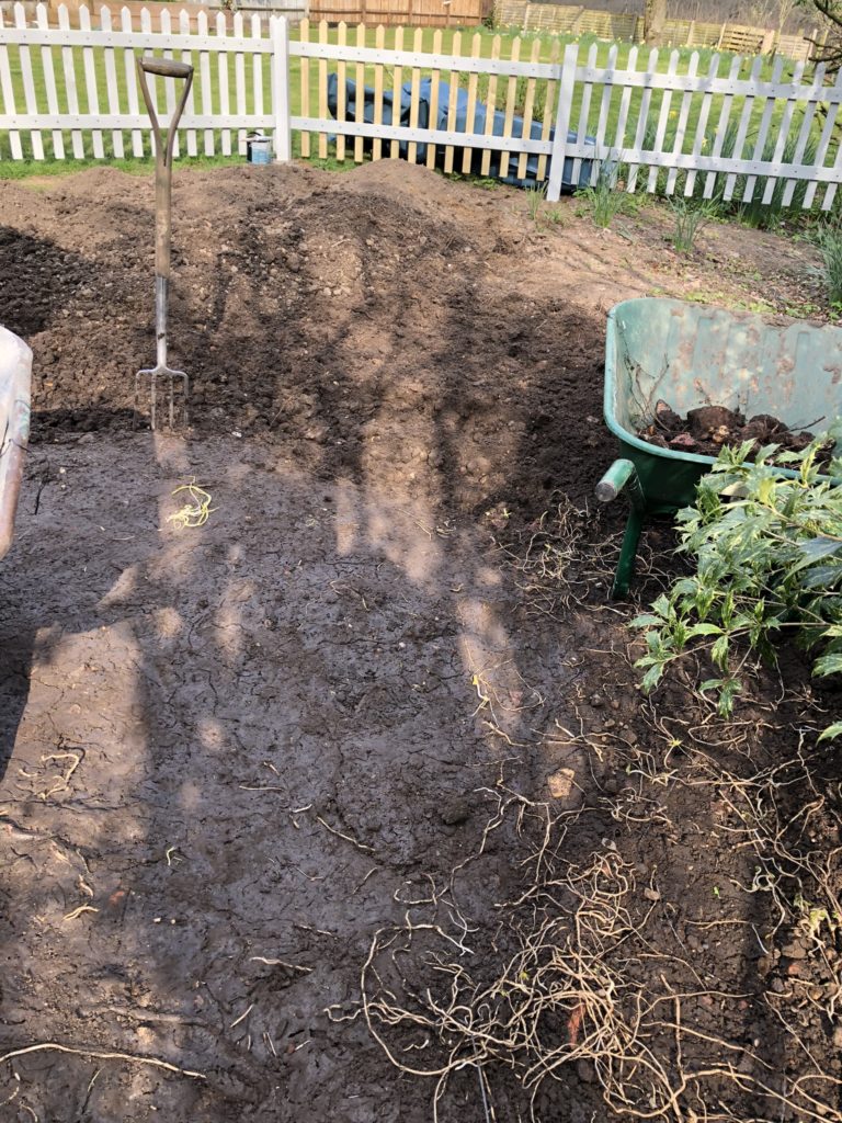 preparing the ground for a Cottage Garden 