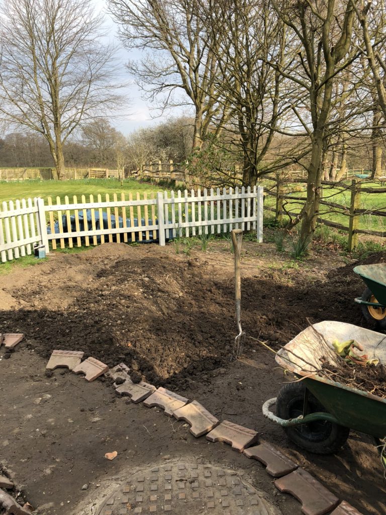 preparing the ground for a Cottage Garden 