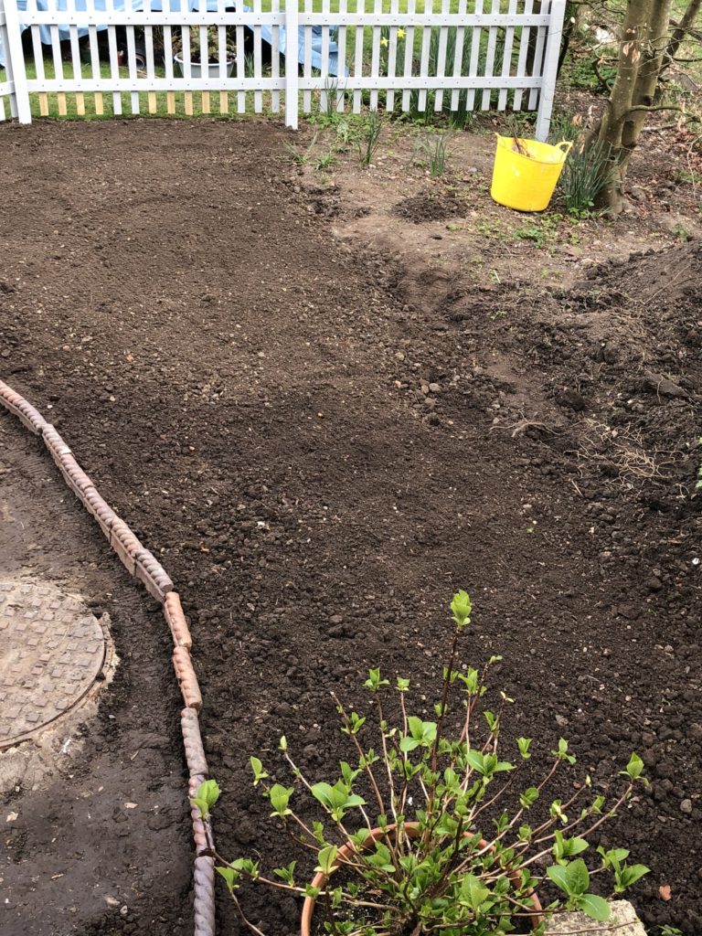 preparing the ground for a Cottage Garden 