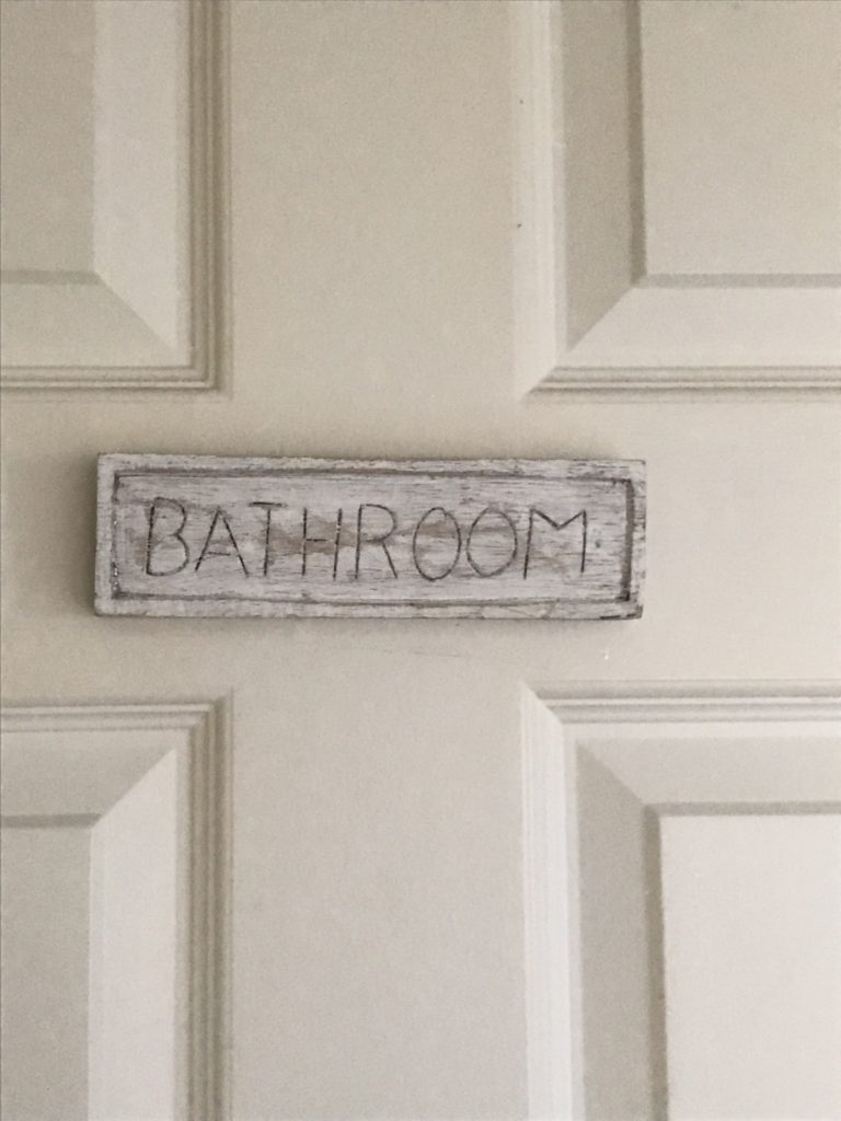 Bathroom sign