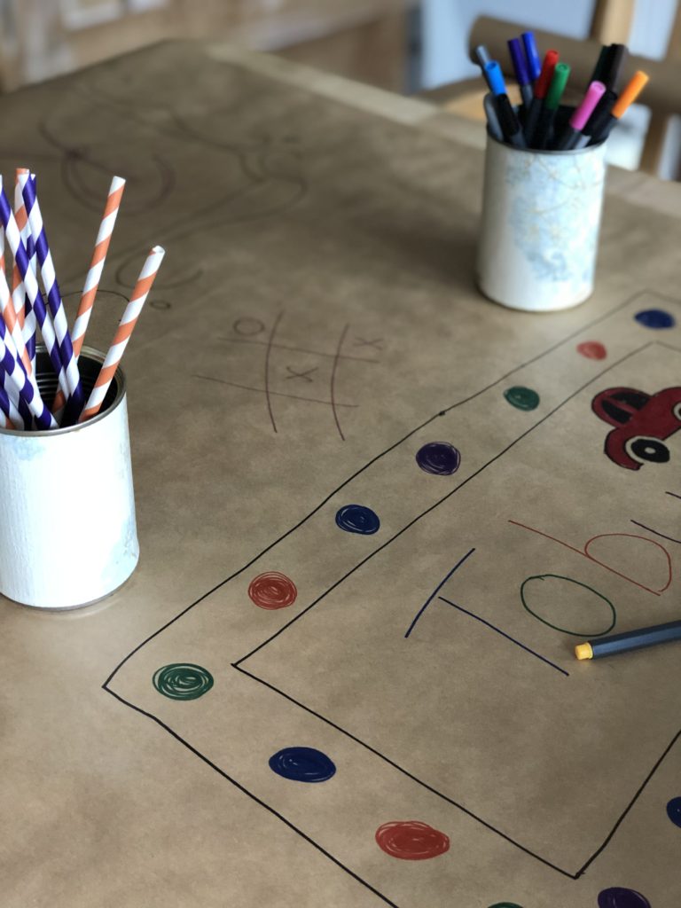 childrens table place setting forms part of diy summer party decorations