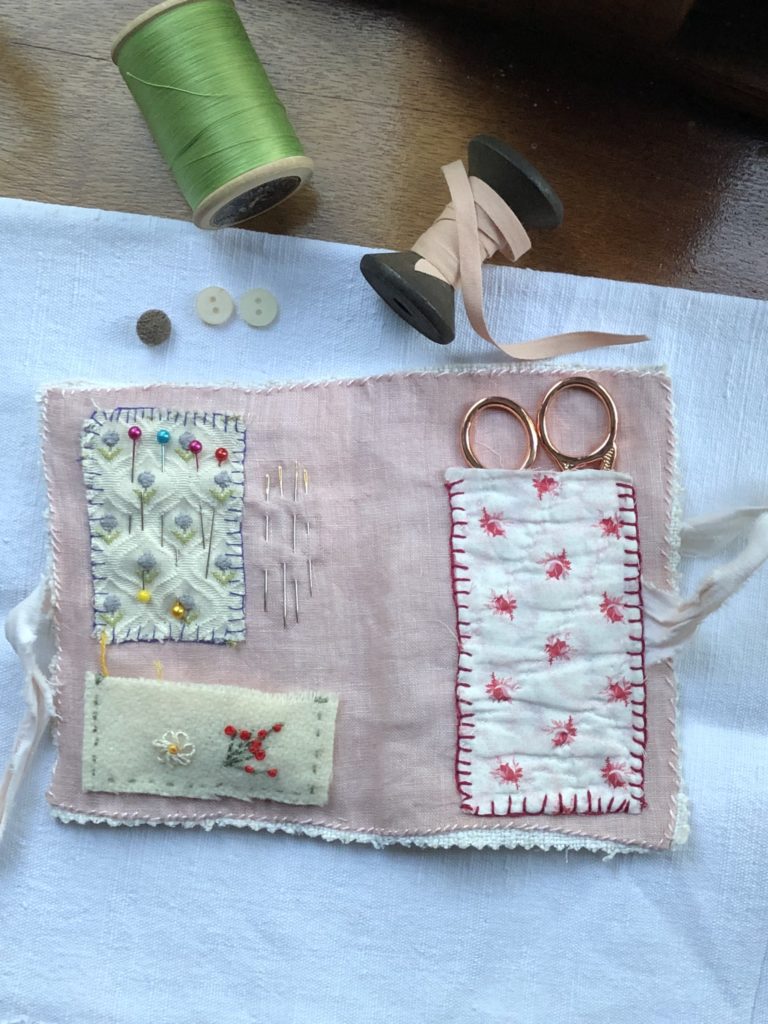 Hand Stitching a Needle Case - a new to me old craft