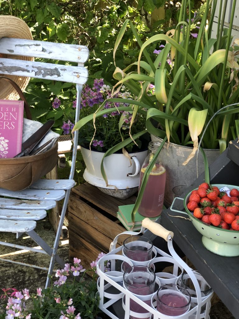 Garden props used in Period Living Magazine photo shoot