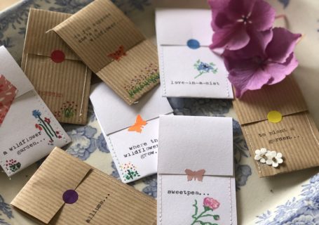 assorted diy seed envelopes