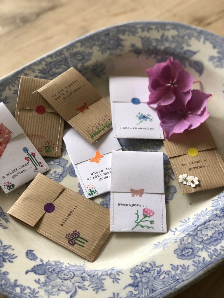 assorted diy seed envelopes