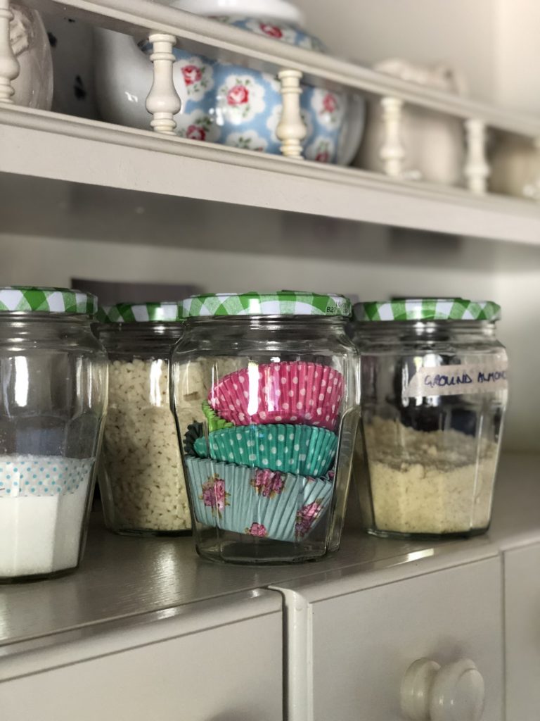 Bonne Maman jar ideas for storing baking ingredients