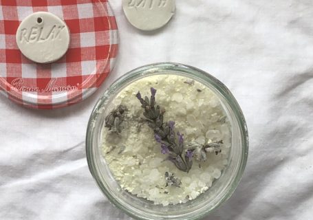 Bonne Maman jar ideas - lavender bath salts