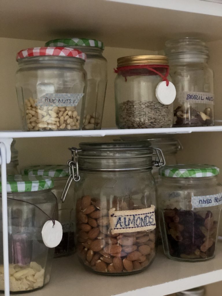 Bonne Maman jar ideas for storing nuts and seeds