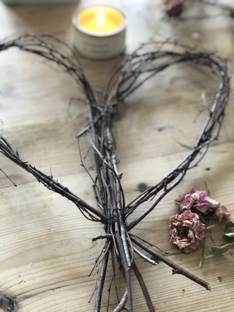 willow heart wreath