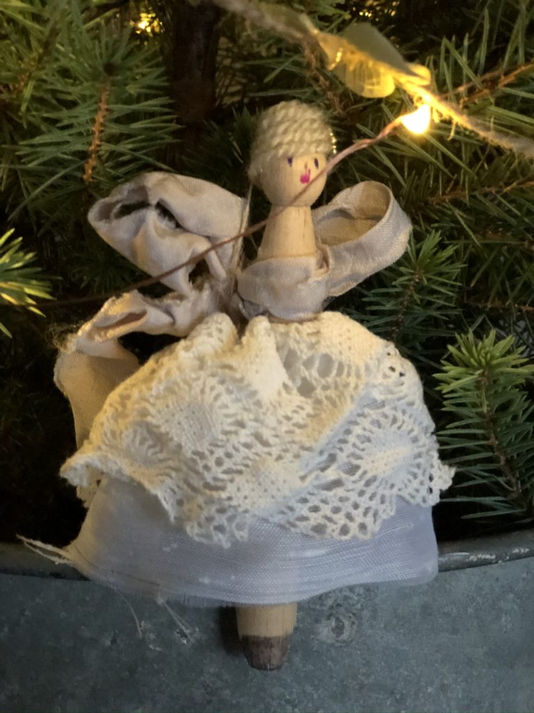 homemade peg doll fairy