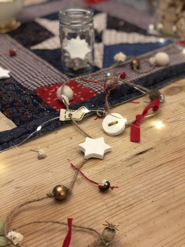 rustic christmas garland