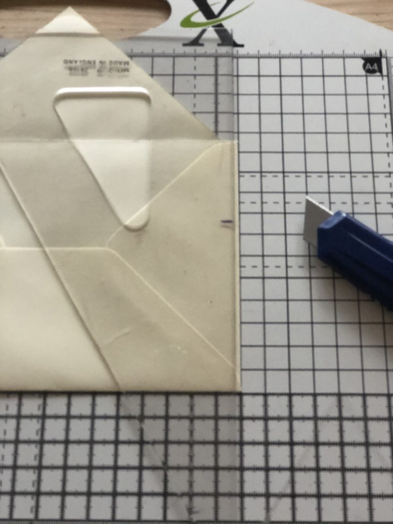 creating an envelope liner template