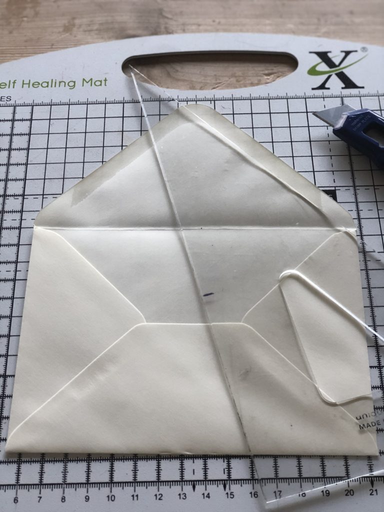 creating an envelope liner template