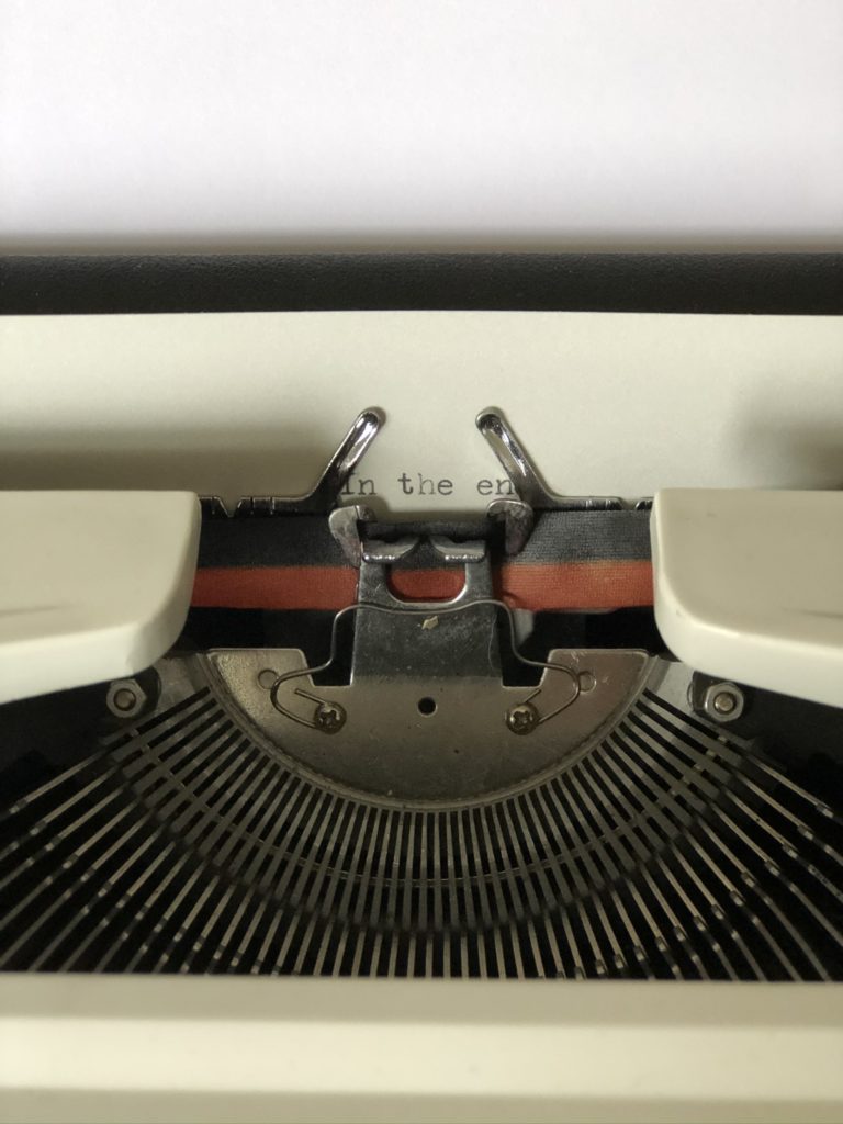 old fashioned typewriter