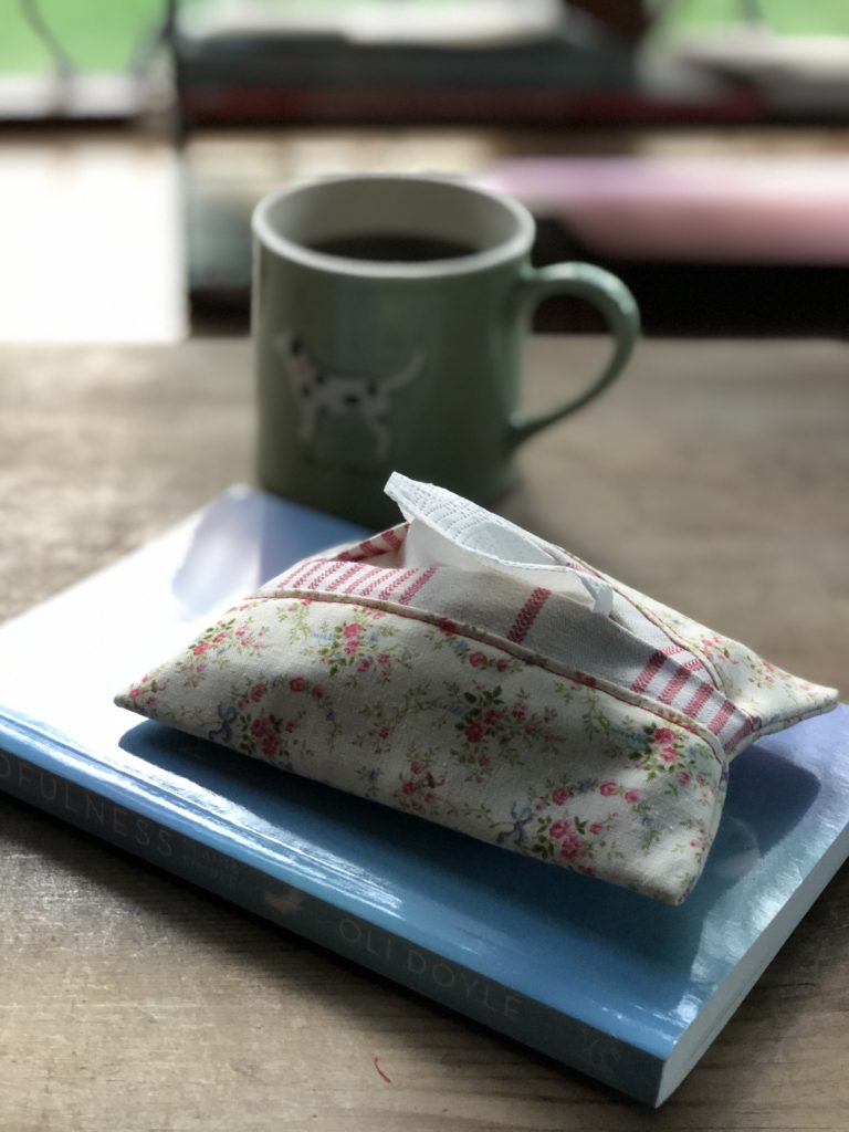 coffee, book and tissue holder