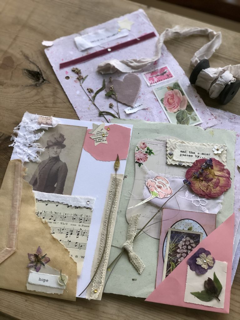 treasures and trinkets create pretty pages for a memory journal